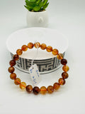 Andesine Bracelet Code# B19 - Size 8 mm - AA Quality length 7.5 Inch Origin Tibet - Natural Andesine Round Bracelet