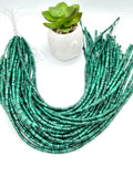 Malachite Tube Beads • 4x9 mm / 4x13 mm Size • Length 40 cm - AAA Quality • Natural Malachite Cylinder Beads- Malachite Barrel Beads