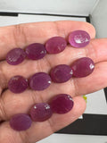 Pink Sapphire Oval Faceted 8X10MM Size AAA Quality Sapphire cabs • Natural Pink Sapphire • Sapphire Cabochon (Pack of 1 Pcs)