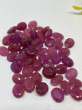 Pink Sapphire Oval Faceted 8X10MM Size AAA Quality Sapphire cabs • Natural Pink Sapphire • Sapphire Cabochon (Pack of 1 Pcs)