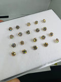 4MM Champagne color Moissanite faceted round , Pack of 1 PCs, Moissanite faceted loose stone