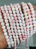 Queen Conch Shell faceted Flower Beads • 6mm Size • Length 40 cm • AAA Quality • Natural Pink Queen Conch Shell Beads