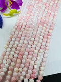 Queen Conch Shell faceted Flower Beads • 6mm Size • Length 40 cm • AAA Quality • Natural Pink Queen Conch Shell Beads