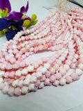 Queen Conch Shell faceted Flower Beads • 6mm Size • Length 40 cm • AAA Quality • Natural Pink Queen Conch Shell Beads