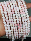 Queen Conch Shell faceted Flower Beads • 6mm Size • Length 40 cm • AAA Quality • Natural Pink Queen Conch Shell Beads