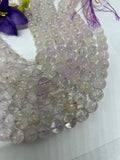 Kunzite 10mm Round Beads- 40 cm Length - AAAA Quality - Natural Kunzite Beads- kunzite Gemstone Beads- Transparent Quality Beads