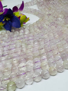 Kunzite 8mm Round Beads- 40 cm Length - AAAA Quality - Natural Kunzite Beads- kunzite Gemstone Beads- Transparent Quality Beads