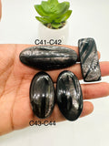 Hypersthene Cabochon Code C41- C44 - AAA Quality - Natural Hypersthene Cabochon - DIY Jewelry - Flat Back Cabochons