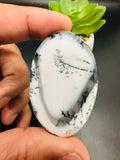 Dendritic Opal Cabochon • Code D5- D6  • AAA Quality • Natural Dendritic Opal Cabs • Dendritic Opal Pendant • Origin Turkey