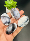 Dendritic Opal Cabochon • Code D9- D12  • AAA Quality • Natural Dendritic Opal Cabs • Dendritic Opal Pendant • Origin Turkey