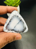 Dendritic Opal Cabochon • Code D13- D14 • AAA Quality • Natural Dendritic Opal Cabs • Dendritic Opal Pendant • Origin Turkey