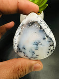 Dendritic Opal Cabochon • Code D17- D18 • AAA Quality • Natural Dendritic Opal Cabs • Dendritic Opal Pendant • Origin Turkey