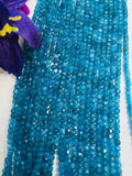 Apatite Faceted 2.5X2.5MM square shape, AAA Quality Faceted, Apatite Beads- length 15.5 Inch , natural Apatite Beads