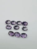 Pink Amethyst 5X7MM Oval cut stone Pack of 4 Pc - Natural Amethyst loose Stones - Amethyst Faceted Oval shape