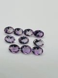 Pink Amethyst 5X7MM Oval cut stone Pack of 4 Pc - Natural Amethyst loose Stones - Amethyst Faceted Oval shape