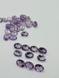 Pink Amethyst 5X7MM Oval cut stone Pack of 4 Pc - Natural Amethyst loose Stones - Amethyst Faceted Oval shape