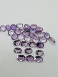 Pink Amethyst 5X7MM Oval cut stone Pack of 4 Pc - Natural Amethyst loose Stones - Amethyst Faceted Oval shape