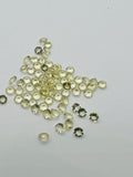 Lemon Quartz 3MM Faceted Round Shape- Pack of 6 Piece - AAA Quality -  loose gemstone, round faceted, Lemon Quartz.