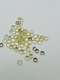 Lemon Quartz 3MM Faceted Round Shape- Pack of 6 Piece - AAA Quality - loose gemstone, round faceted, Lemon Quartz.