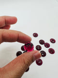 14MM Garnet Rose Cut - Pack of 1 Pcs Garnet Faceted Flat Polki - AAA Quality- Best for Jewelry making- One Side Cutting and one side flat