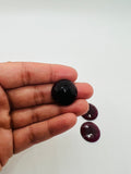 20MM Garnet Rose Cut - Pack of 1 Pcs Garnet Faceted Flat Polki - AAA Quality- Best for Jewelry making- One Side Cutting and one side flat