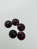 20MM Garnet Rose Cut - Pack of 1 Pcs Garnet Faceted Flat Polki - AAA Quality- Best for Jewelry making- One Side Cutting and one side flat