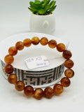 Andesine Bracelet Code# B3 - Size 11 mm - AA Quality length 7.5 Inch Origin Tibet - Natural Andesine Round Bracelet