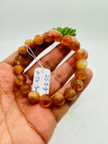 Andesine Bracelet Code# B6 - Size 10 mm - AA Quality length 7.5 Inch Origin Tibet - Natural Andesine Round Bracelet