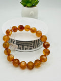 Andesine Bracelet Code# B9 - Size 10 mm - AA Quality length 7.5 Inch Origin Tibet - Natural Andesine Round Bracelet