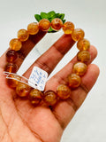 Andesine Bracelet Code# B9 - Size 10 mm - AA Quality length 7.5 Inch Origin Tibet - Natural Andesine Round Bracelet