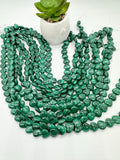Malachite Heart Shape Beads • Size 12 mm • Length 40 cm - AAA Quality • Natural Malachite Beads