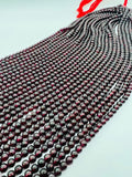 Garnet Round 5-5.5 MM Beads , AA Quality, 16 Inch Length. Garnet Round.