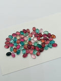 Tourmaline cabs 5X3 MM Multi Color Cabochon ,Tourmaline gemstone loose cabs , Tourmaline cabs , Pack of 5 Pcs, AAA Quality