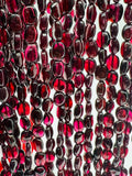 Garnet Oval shape beads, Size 7X9MM, length 16 Inch strand, AAA Quality, Red Garnet, Origin India, red garnet beads, Garnet fancy shape