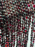 Garnet Oval shape beads, Size 7X9MM, length 16 Inch strand, AAA Quality, Red Garnet, Origin India, red garnet beads, Garnet fancy shape