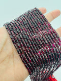 Garnet Tube shape beads, Size 3X6 MM, length 16 Inch strand, AAA Quality, Red Garnet, Origin India, red garnet beads, Garnet fancy shape