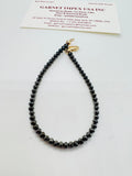 Black Diamond Bracelet with 14K gold Clasp , length 7.5" , Black diamond 3-3,5 mm size,  clasp and length can customize.