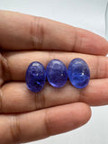 Tanzanite Oval 10X14-15 MM Cabochon - AAAA Quality Natural Tanzanite Cabs-Tanzanite Loose Stone, pack of 1 pc.