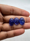 Tanzanite Oval 10X14-15 MM Cabochon - AAAA Quality Natural Tanzanite Cabs-Tanzanite Loose Stone, pack of 1 pc.