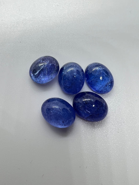 Tanzanite Oval 11X13-14MM Cabochon - AAAA Quality Natural Tanzanite Cabs-Tanzanite Loose Stone, pack of 1 pc.