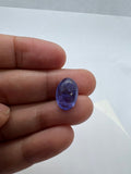 Tanzanite Oval 9X14MM  Cabochon - AAAA Quality Natural Tanzanite Cabs-Tanzanite Loose Stone, pack of 1 pc