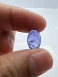 Tanzanite Oval 9X14MM  Cabochon - AAAA Quality Natural Tanzanite Cabs-Tanzanite Loose Stone, pack of 1 pc