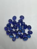 Tanzanite Oval 6X8MM Cabochon - AAAA Quality Natural Tanzanite Cabs-Tanzanite Loose Stone, pack of 2 pc