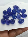 Tanzanite Oval 9X11-12 MM  Cabochon - AAAA Quality Natural Tanzanite Cabs-Tanzanite Loose Stone, pack of 1 pc