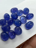 Tanzanite Oval 9X11-12 MM  Cabochon - AAAA Quality Natural Tanzanite Cabs-Tanzanite Loose Stone, pack of 1 pc