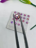 4MM pink Moissanite faceted round , Pack of 1 PCs, Moissanite faceted loose stone