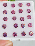 4MM pink Moissanite faceted round , Pack of 1 PCs, Moissanite faceted loose stone