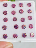 4MM pink Moissanite faceted round , Pack of 1 PCs, Moissanite faceted loose stone