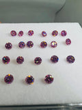 3MM pink Moissanite faceted round , Pack of 1 PCs, Moissanite faceted loose stone