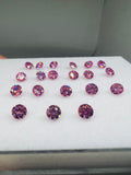 3MM pink Moissanite faceted round , Pack of 1 PCs, Moissanite faceted loose stone